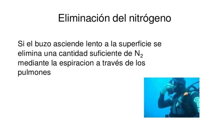 eliminacion de nitrogeno en ascenso -