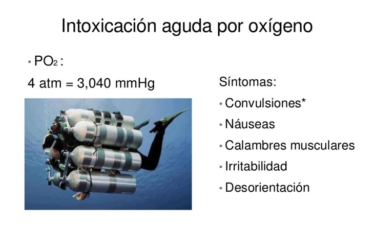 intoxicacion aguda por oxigeno narcosis -